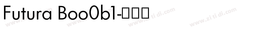 Futura Boo0b1字体转换